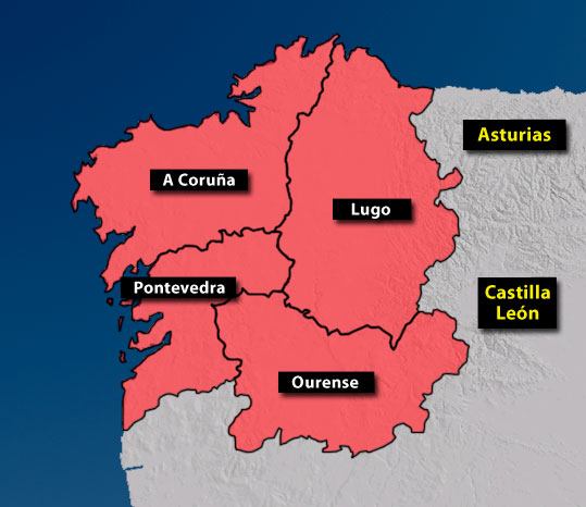 Poco Generalmente Hablando Microondas Mapa De Galicia Respetuoso Del