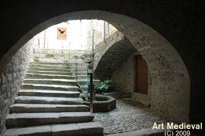 Escalera del palacio del abat