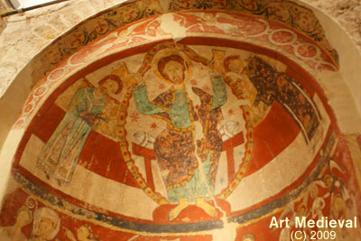Pinturas murales de la bóveda de la absidiola