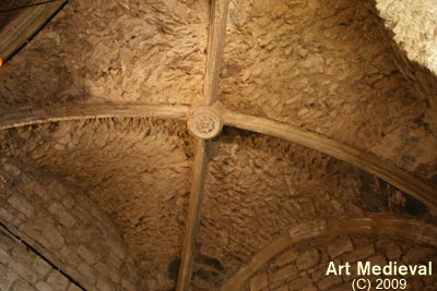 Bóveda de la capilla gótica