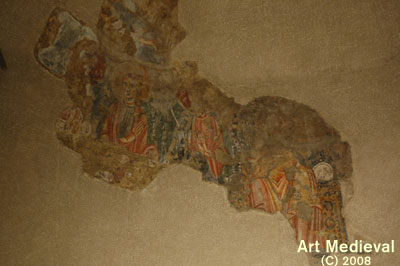 Pinturas de la absidiola norte conservadas en el MNAC