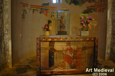 Frontal de altar e imagen del Salvador