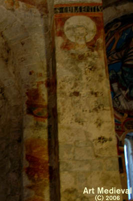Fragmento de pinturas de la absidiola norte