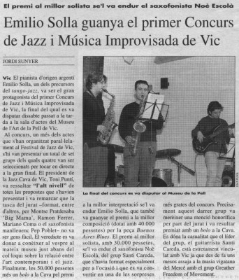 Premi composici e interpretaci