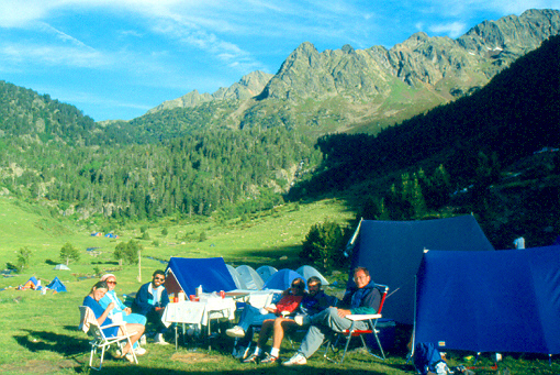 Camp base al Plà de Boet