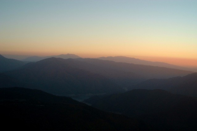 Posta de sol des del Santuari del Far