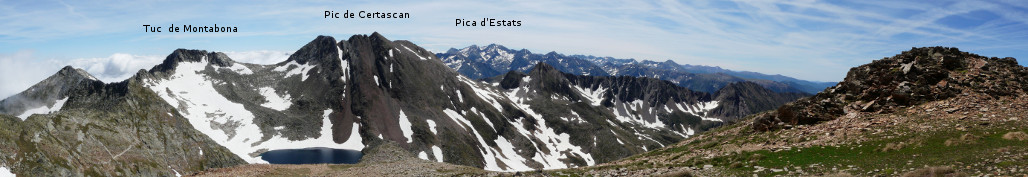 Panoràmica des del Pic de Flamisella