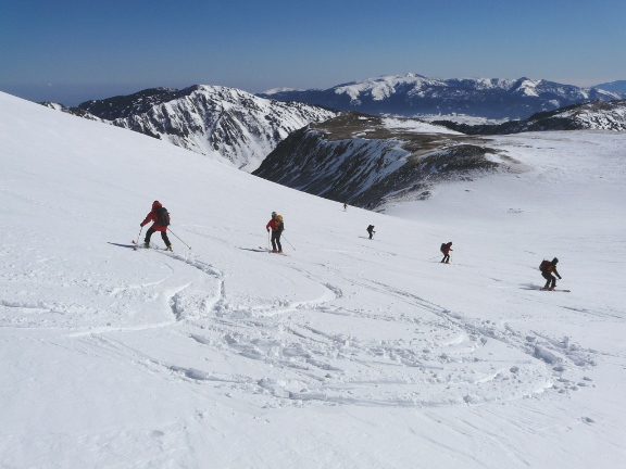 La bajada: més de 1.000 m